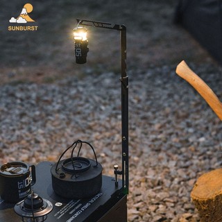 [Sunburst1 . br] Suporte Para Lanterna Telescópica Portátil Bolsa De Armazenamento Com Vários Ganchos De Aço Inoxidável 