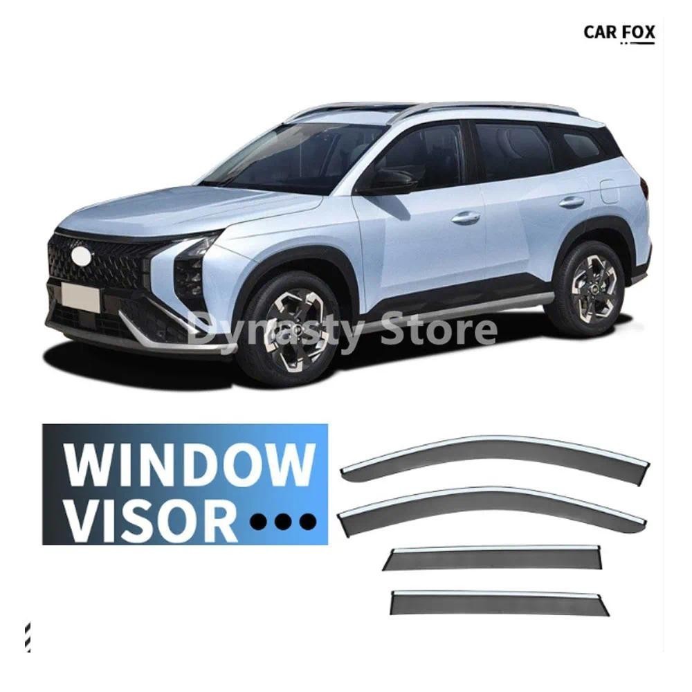 Viseira Da Janela Do Carro À Prova Dwaterproof Água Proteger Ensolarado Chuvoso Abrigo Auto Acessório Externo Para HYUND