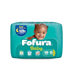 Fralda Descartável Fofura Baby Jumbinho G com 16 Unidades