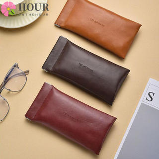 Bolsa De Óculos De Sol HOUR , Sacos De Armazenamento Sólidos Simples , Couro PU Macio À Prova D'água H0ZV