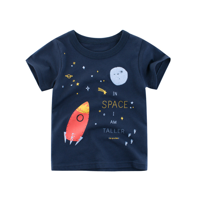 Meninos camiseta de manga curta 2026 novo estilo crianças roupas de verão médio pequeno crianças meninos verão puro algo