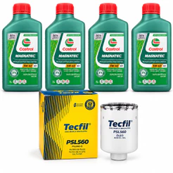 Kit Troca de Óleo 5w40 A3 Castrol Sintético+Filtro Óleo Gol/Fox/Voyage/Saveiro/Polo/Golf/Spacefox/Fox