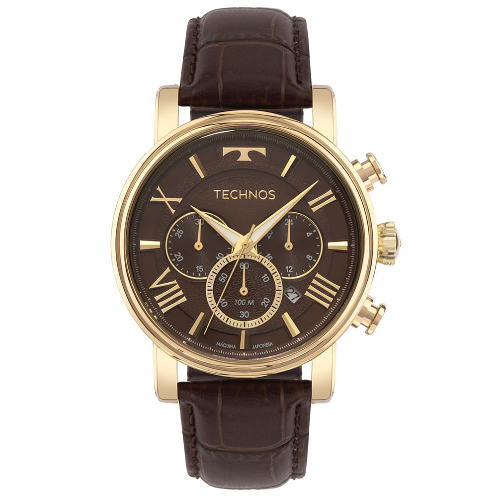 Relógio Technos Masculino Grandtech Dourado - JS25BDA/0M