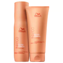 Kit Shampoo 250ml E Condicionador 200ml Wella Invigo Nutri Enrich
