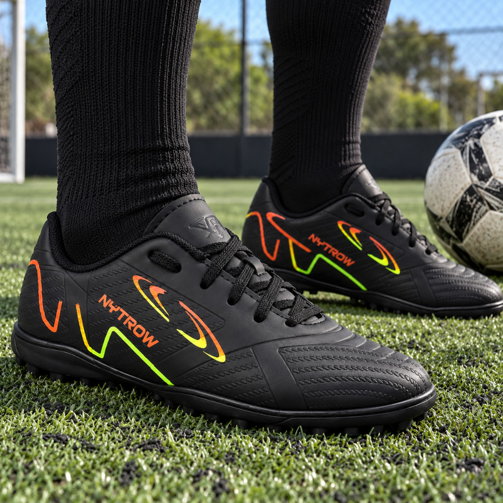 Chuteira Society Infantil Masculina Campo Futebol Costura Reforçada Resistente 26 ao 33 Envio Rápido