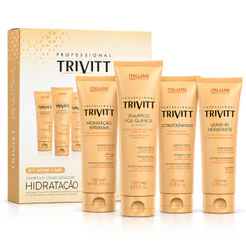 Kit Trivitt Shampoo Condicionador Hidratação Leave In 4/1