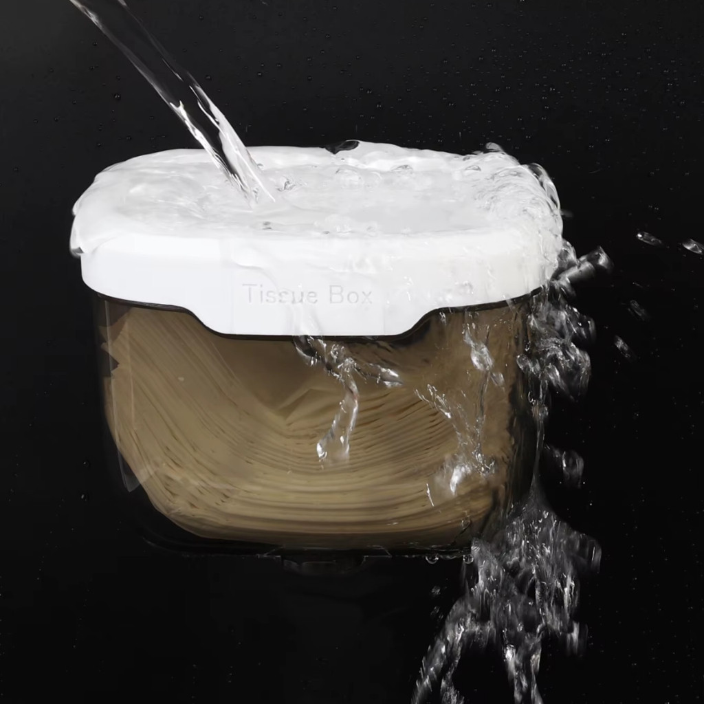 Porta Papel Higiênico Suporte Parede Impermeável Sem Furo com Prateleira Multiuso para Banheiro