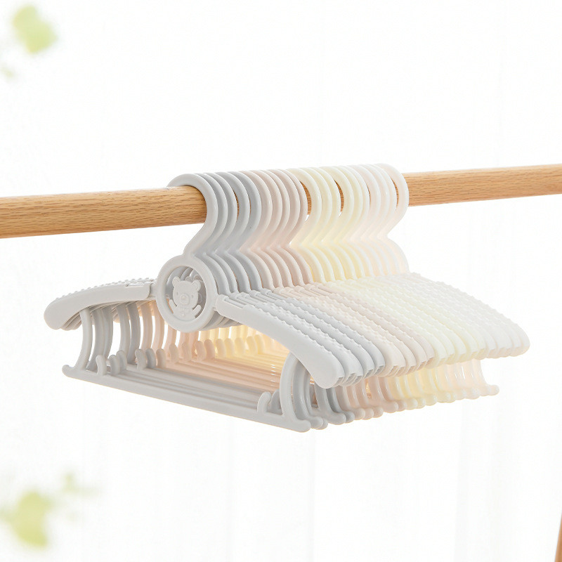 Kit Cabide Para Roupa de Bebê Ajustavel Roupa Da Criança de 0-8 anos antiderrapante com gancho ajustável em Oferta na Shopee