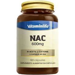 NAC 600mg - 60 Cápsulas - VitaminLife