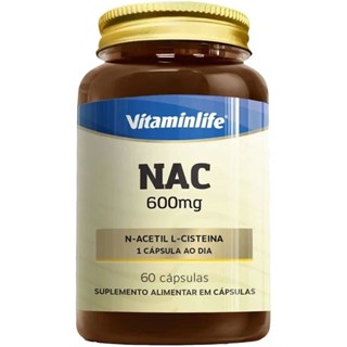 NAC 600mg - 60 Cápsulas - VitaminLife em Oferta na Shopee