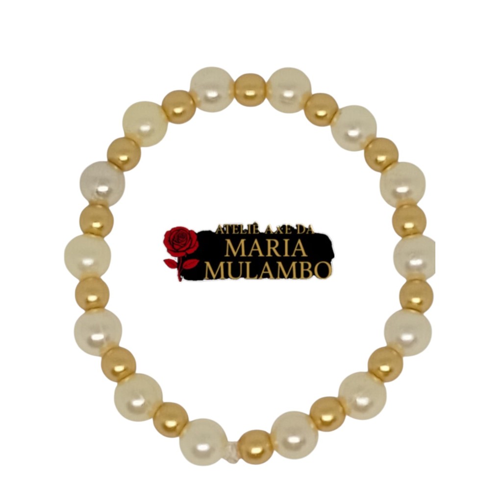 Pulseira Pérolas Unissex Masculino Feminino