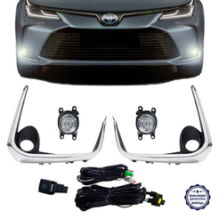 Farol de Milha Toyota Corolla 2020 a 2025 LED DRL Shocklight Auxiliar Neblina Botão Original Kit