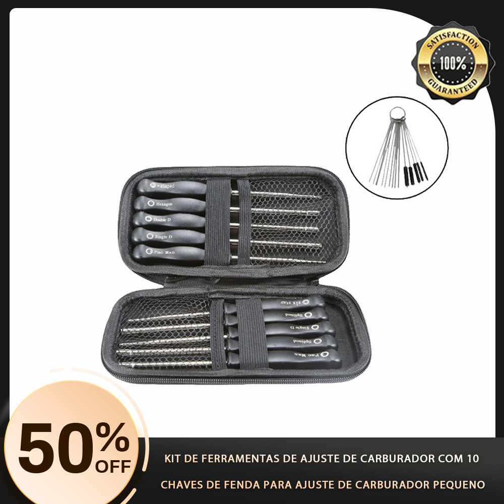 10 Pçs Ferramenta De Ajuste Do Carburador Único D Duplo Hexágono Hex Soquete Kit Conjunto Chave De Fenda Pequeno Tune up em Oferta na Shopee