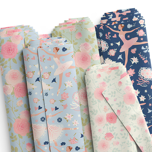 Tecido Tricoline Digital Estampado Estampas Ballet Floral Confecção Bolsa Ateliê Costura Pano DIY