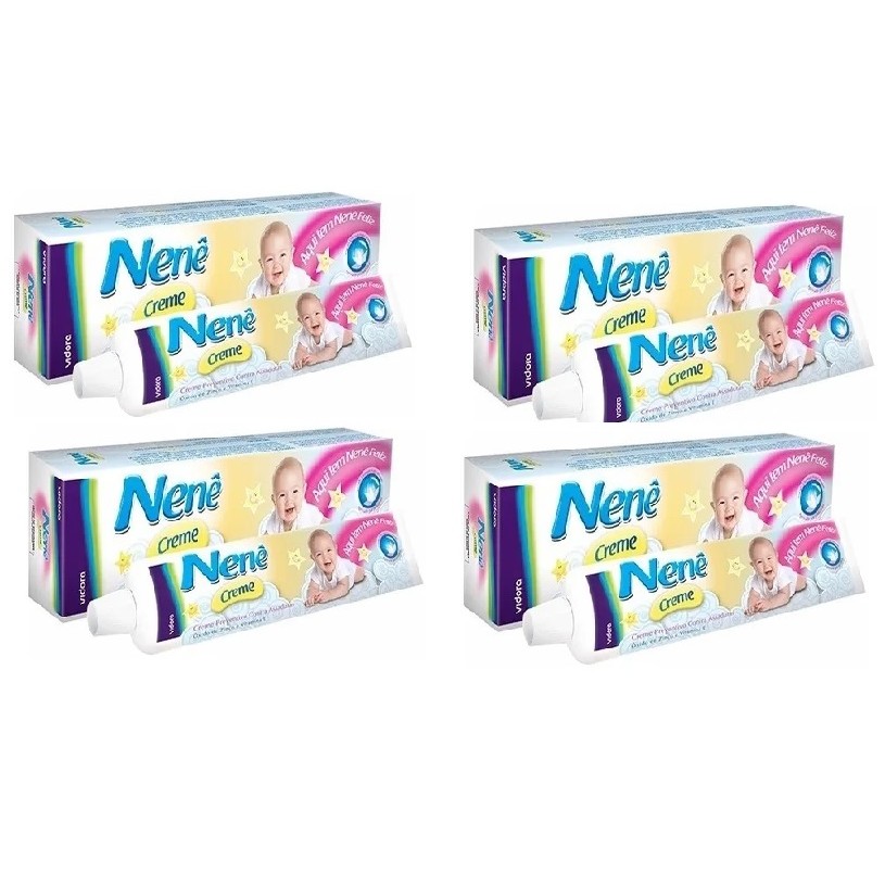 Kit 4 Cremes Preventivo Contra Assaduras Nenê Creme 45g - Vidora em Oferta na Shopee