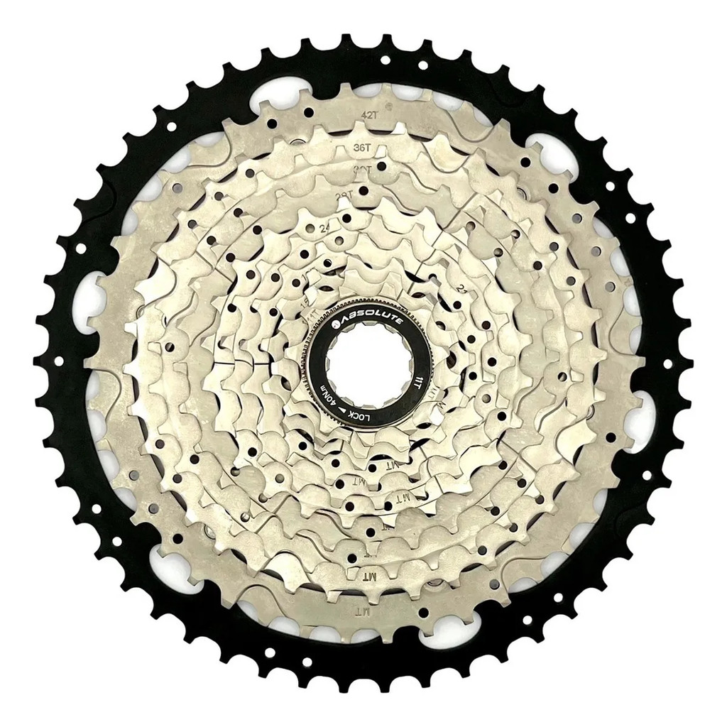 Cassete K7 11v Absolute 11/50d Prata C/ Preto 1x11v Mtb em Oferta na Shopee