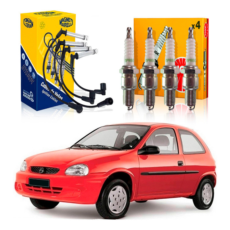 Kit Vela Ngk Cabo Corsa 1.0 1.4 1.6 8v Mpfi 1997 A 2004 em Oferta na Shopee
