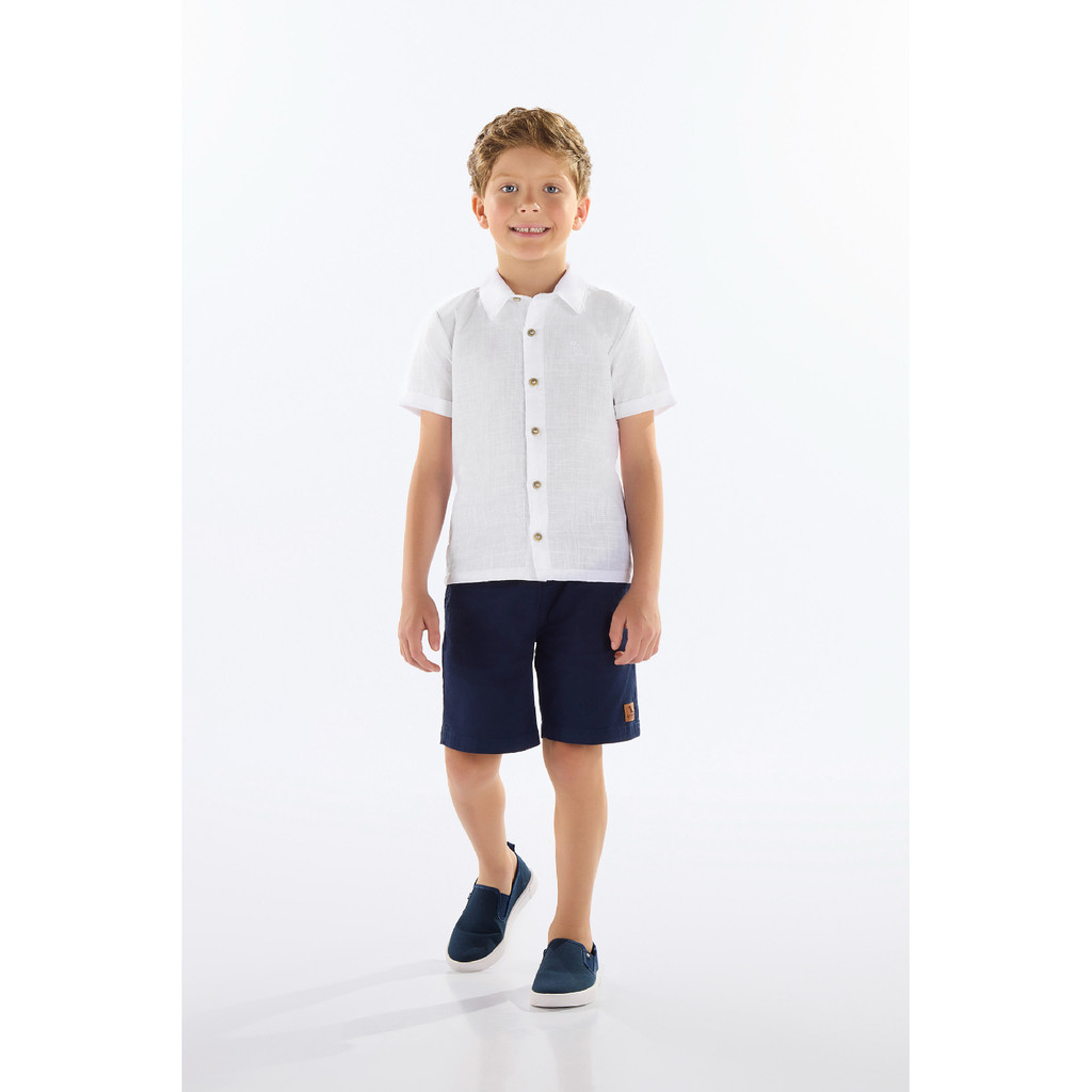 Camisa Infantil Masculina em Cotton Quimby em Oferta na Shopee