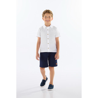Camisa Infantil Masculina em Cotton Quimby em Oferta na Shopee
