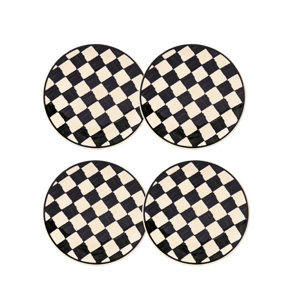 Jogo De 4 Pratos Sobremesa 20 Cm Oxford Unni Damas em Oferta na Shopee