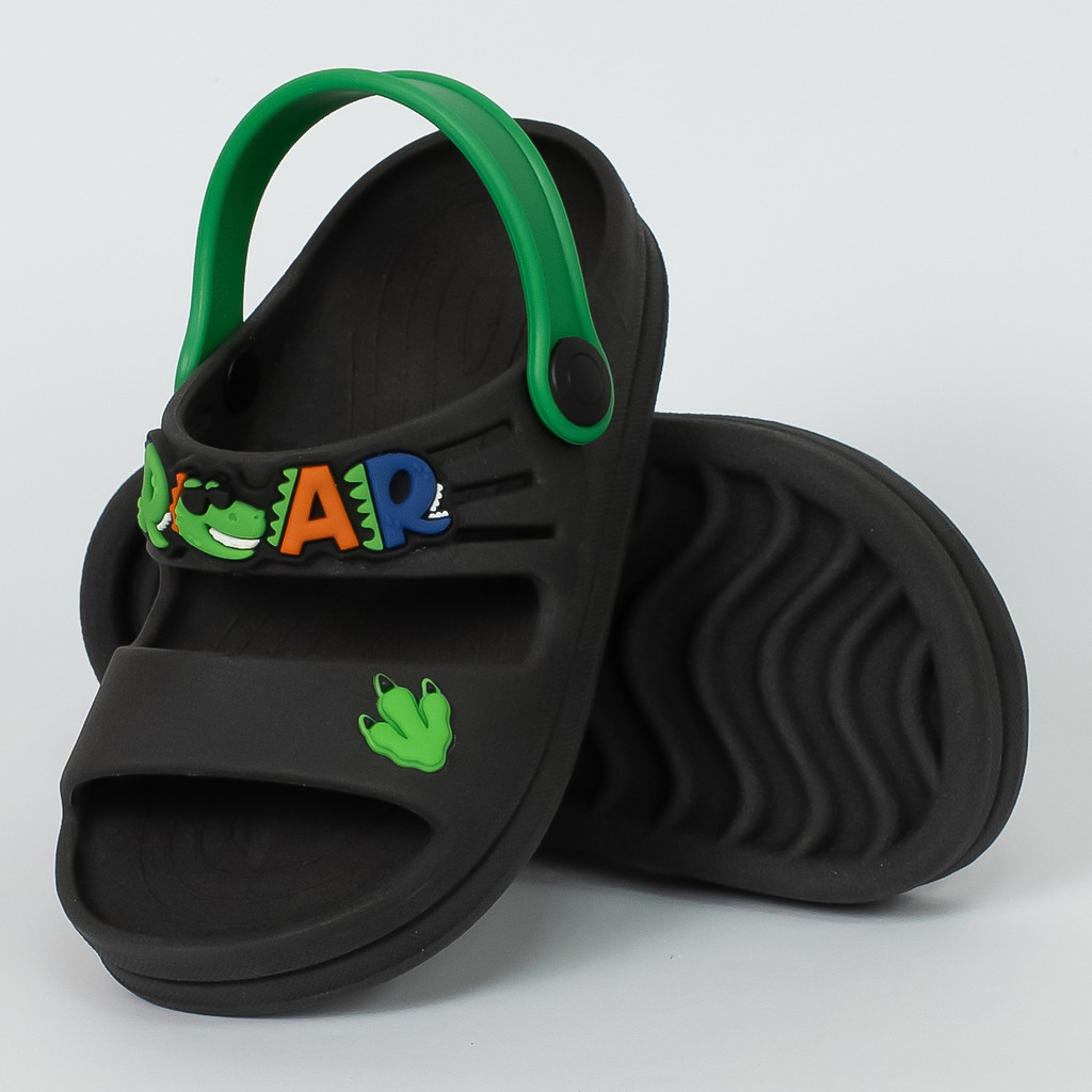 Sandália Infantil Menino Papete Preto Confortável Cuteland em Oferta na Shopee