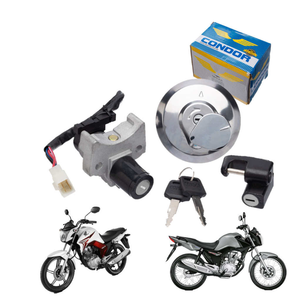 Kit Chave Ignicao e Travas Cg Fan Titan Start 150 2014/2015 Condor Original