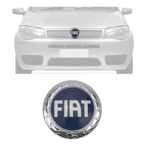 Emblema Logo Fiat Da Grade Palio G2/siena G2/marea 2001/2006