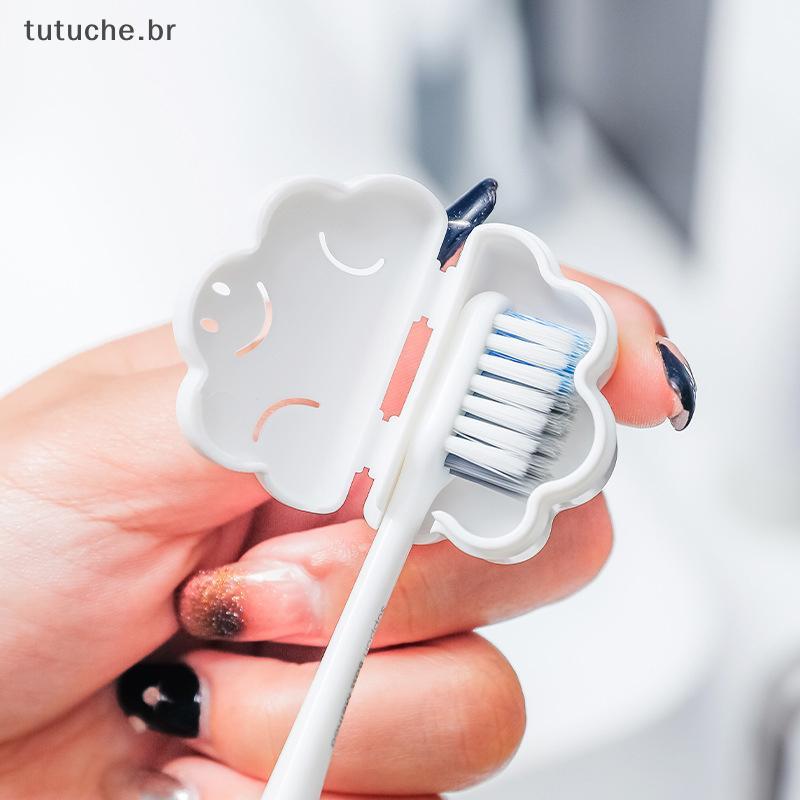 TU 4 Unidades Fofas De Cores Mistas Portátil Escova De Dentes Capa Protetora Armazenamento À Prova De Poeira Caso Viagem