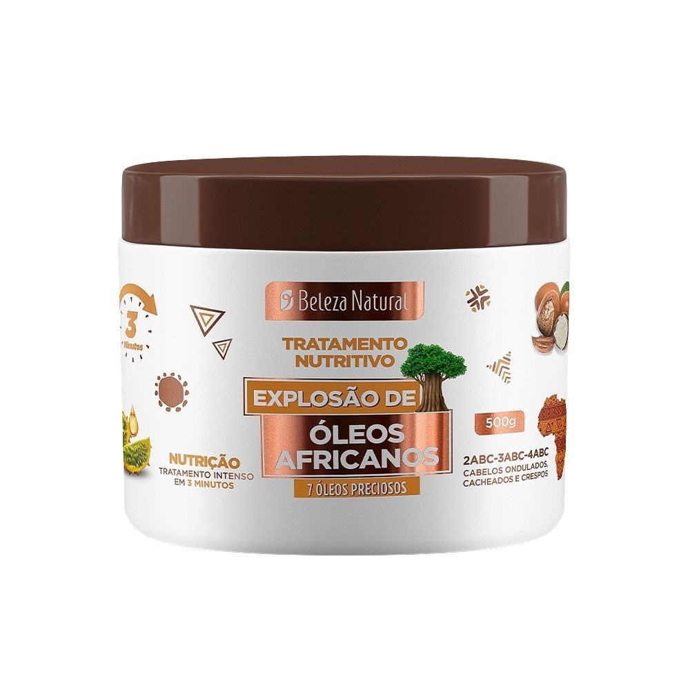 Tratamento Nutritivo Beleza Natural Explosão de Óleos Africanos 500g