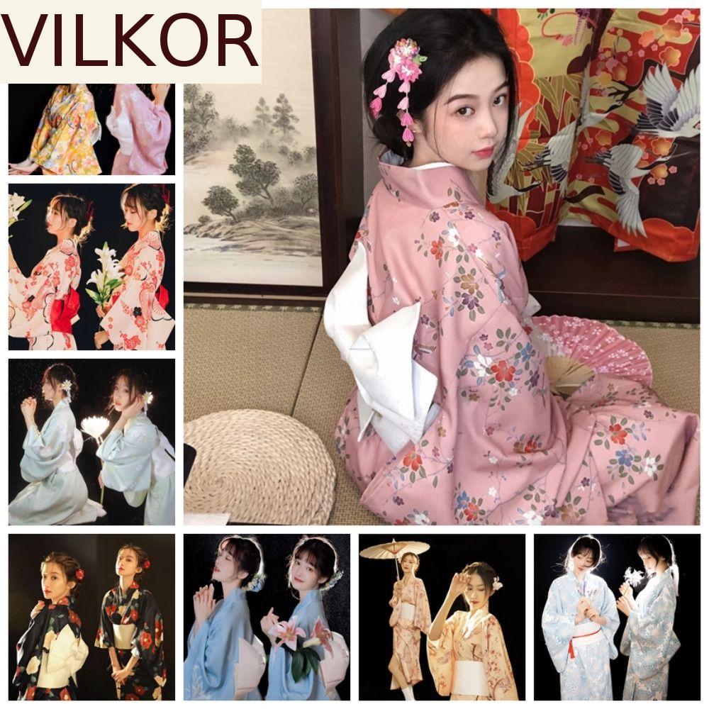 Quimono Japonês Tradicional MAOYE , Vestido Estampado Floral Estilo Sakura Girl , Uniforme Elegância Asiático Novo Desem