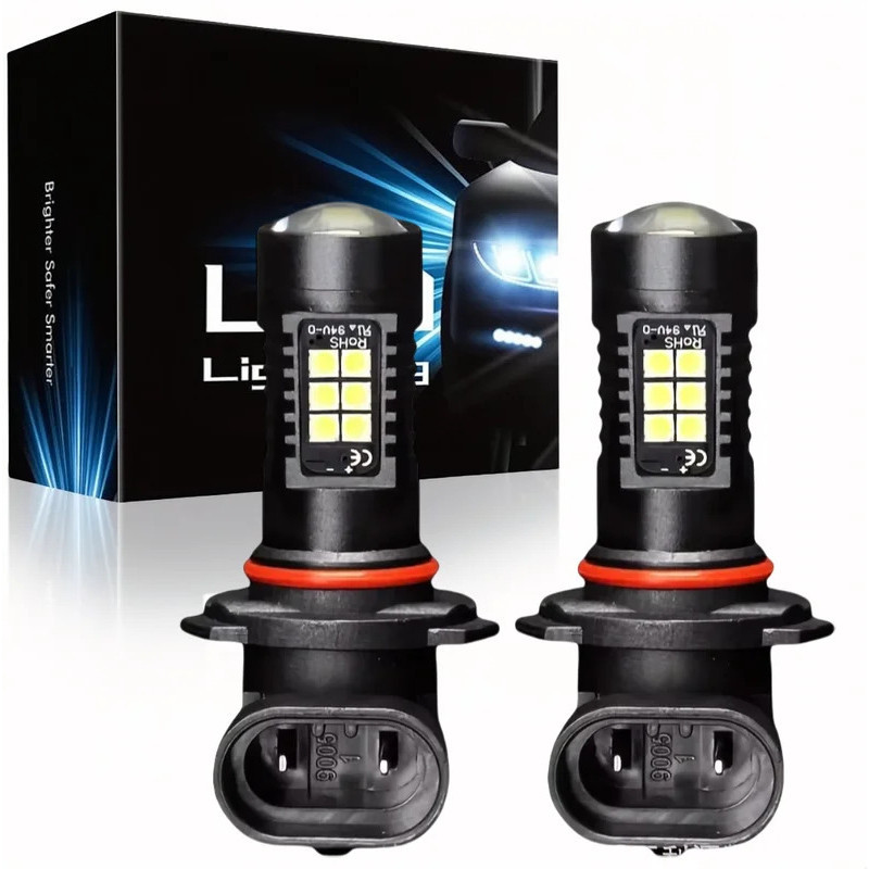 2 Pçs Farol Do Carro HB4 9006 HB3 9005 LED Luzes De Nevoeiro Lâmpada 3030SMD H7 H4 H1 H3 Super Brilhante Auto Dia Corren
