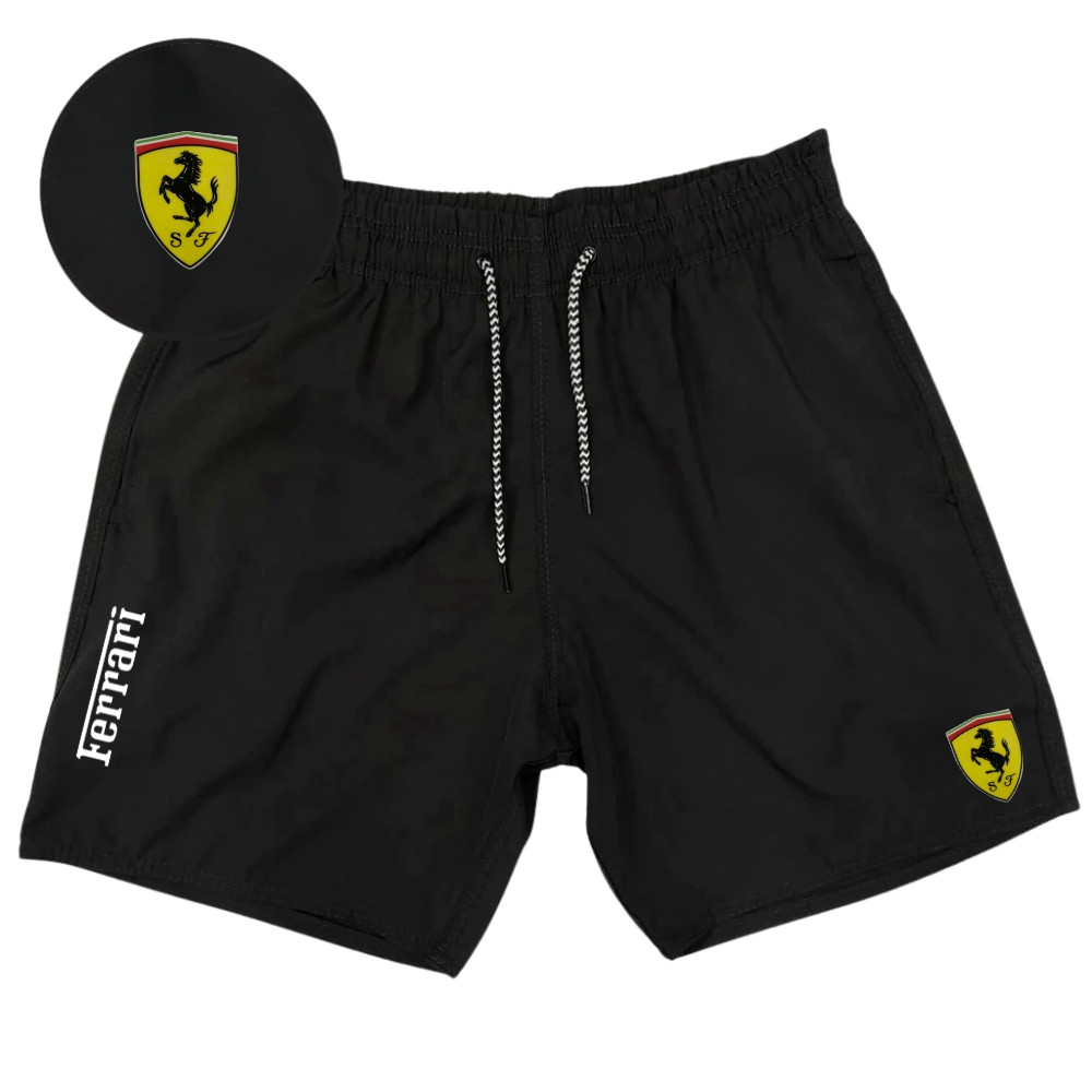 Bermuda Elastano premium - FERRARI 01 Esporte praia academia, pratica de lutas, futebol, corridas.