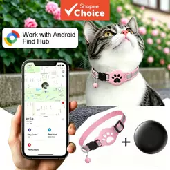 Rastreador GPS com etiqueta de localização inteligente para colar de gato ao ar livre no verão, novo 2026