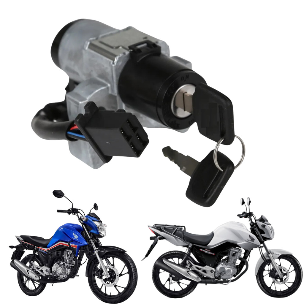 Chave De Ignicao Contato Original Moto Honda Cg 160 160 2018 A 2020 Titan Fan Cargo Start Com 2 Chaves Spec