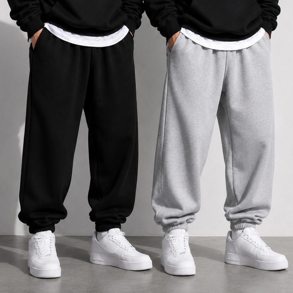 Kit 2 Calça Jogger Slim Moletom Academia Inverno Abrigo Frio Confortável Mais Vendido