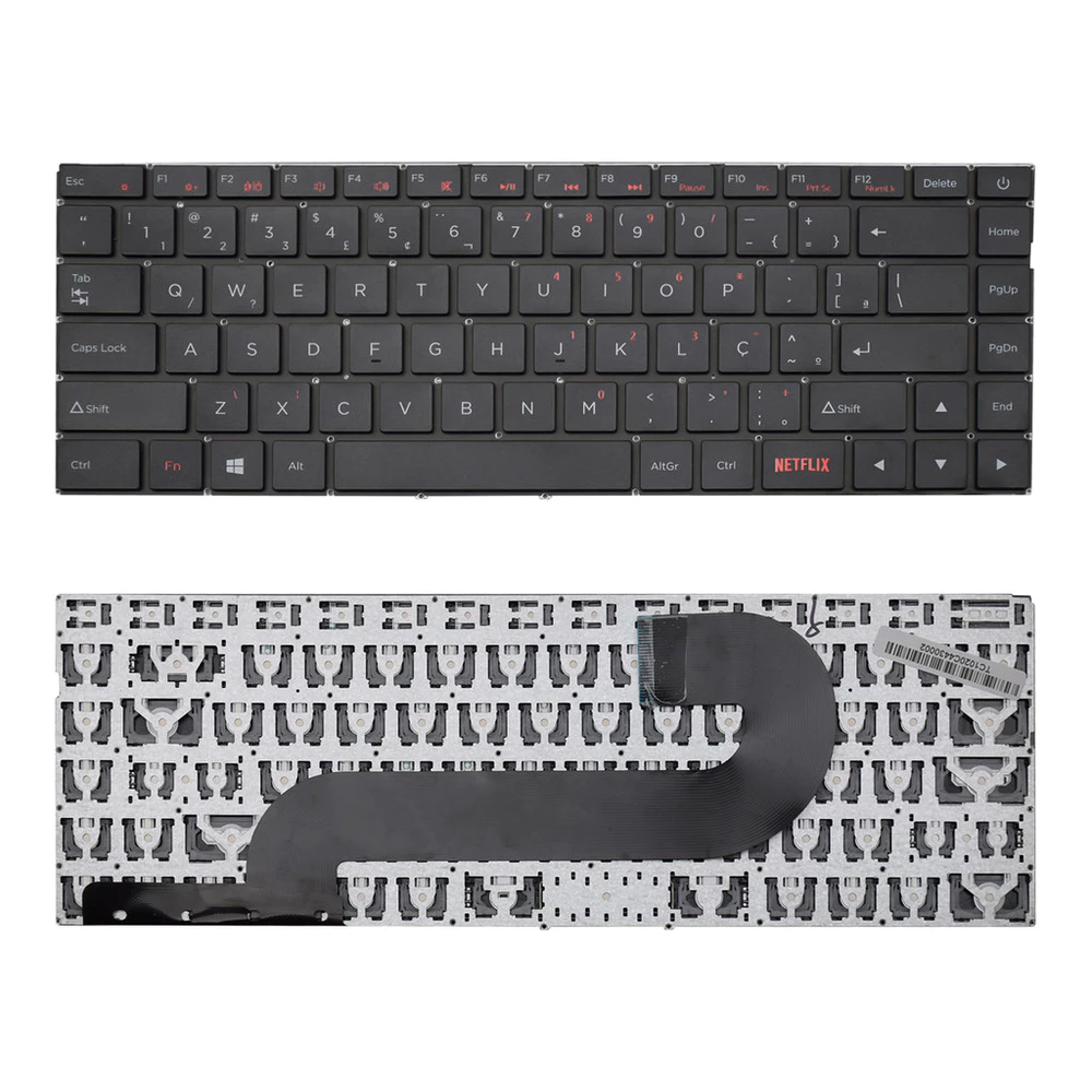 Teclado para Notebook Positivo Motion C4500C ABNT2 - Botão Netflix