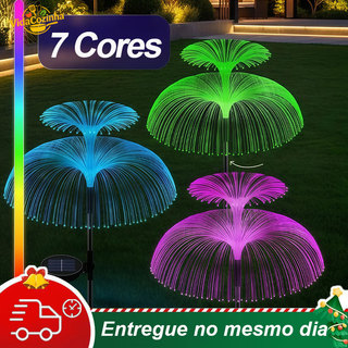 Luminárias led Solares Água-Viva – Iluminação Colorida para Caminho de Jardim 7 Cores