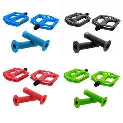 Pedal Bike 9/16 + Manopla 132mm Rosca Grossa Colorido Adulto