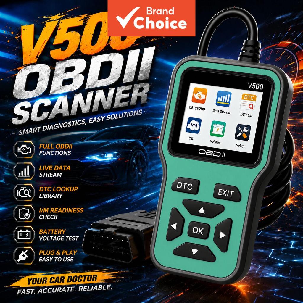 V500 OBD2 Scanner Leitor De Código De Motor De Carro Ferramentas De Reparo De Diagnóstico De Teste