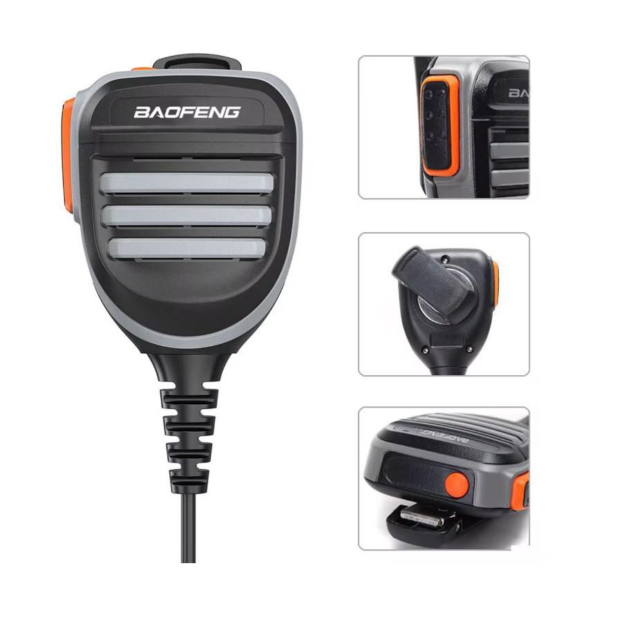 Microfone Ptt Baofeng Legítimo P Rádio Uv-5r Uv-s9 Uv-82 777