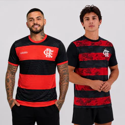 Kit 2 Camisas Flamengo Arbor e Emoção Preto