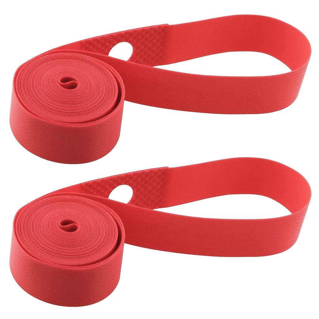 Fitas para Aro de Bicicleta 26" x 20mm 2PCS 26" x 20mm Resistentes Duráveis de Nylon Elástico Vermelho, Fita Protetora p