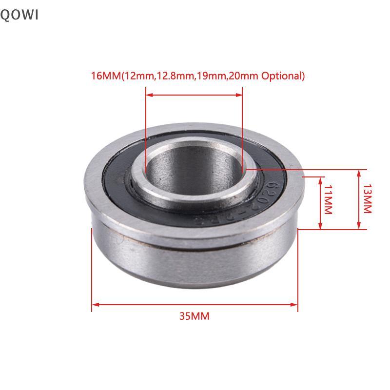 qo F6202-2RS Flange ABEC-1 Rolamento De Roda Com Vedação Esférica Para Carrinho De Jardim Sulco Profundo br