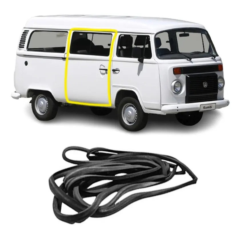 Borracha Porta Lateral Do Meio Correr Salão Kombi Carat 2007 Envio Imediato