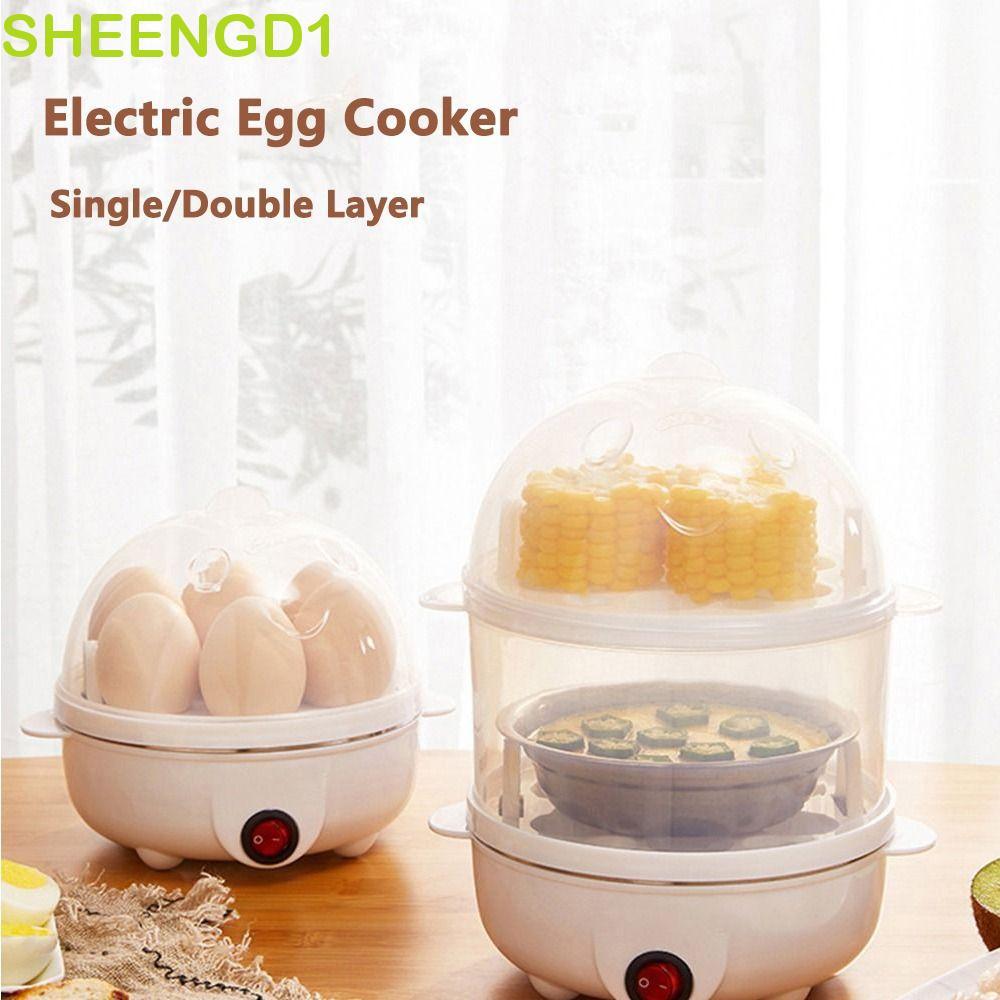 SHEENGD1 Panela Elétrica Para Ovos , Café Da Manhã No Vapor , Camada Única/Dupla , Aquecedor De Leite , Multifuncional ,