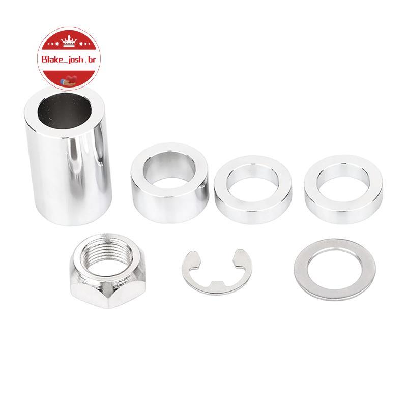 [Qualidade B] Kit Espaçador De Eixo Traseiro Cromado Para Softail FLST FSXT 2008-UP Classic FLSTC