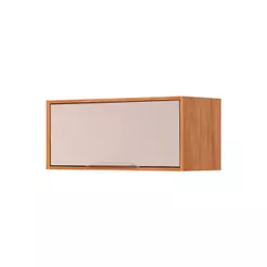 Armário Aéreo p/ Cozinha Esplendida Geladeira c/ 1 Portas Basculante 80cm Cinamomo/Off White - MGM