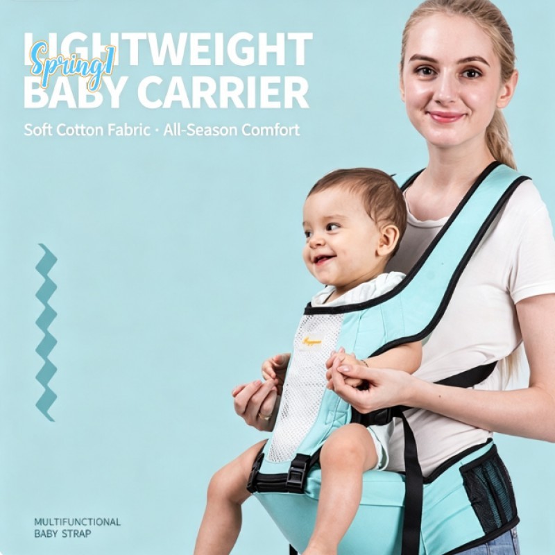 Banco De Cintura Para Porta-Bebês-Suporte De Ombro Respirável Portátil Mãe E Bebê