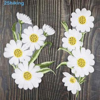 Patches Bordados De Flores , Apliques De Roupas Elegantes Com Margaridas , Remendos Requintados Vintage Para Reparo