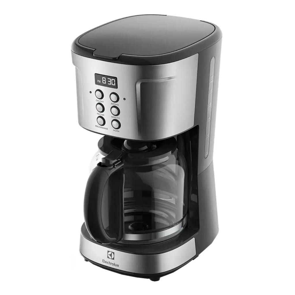 Cafeteira Elétrica Electrolux Digital 38 Xícaras Experience Programável com Timer Cor Inox 220V